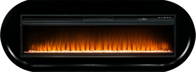 Каминокомплект Ellipse - Черный с очагом Vision 60 LED в Омске