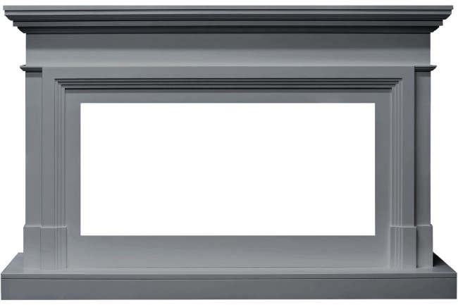 Каминокомплект Coventry - Серый (Ширина 1400 мм) с очагом Vision 42 LOG LED в Омске