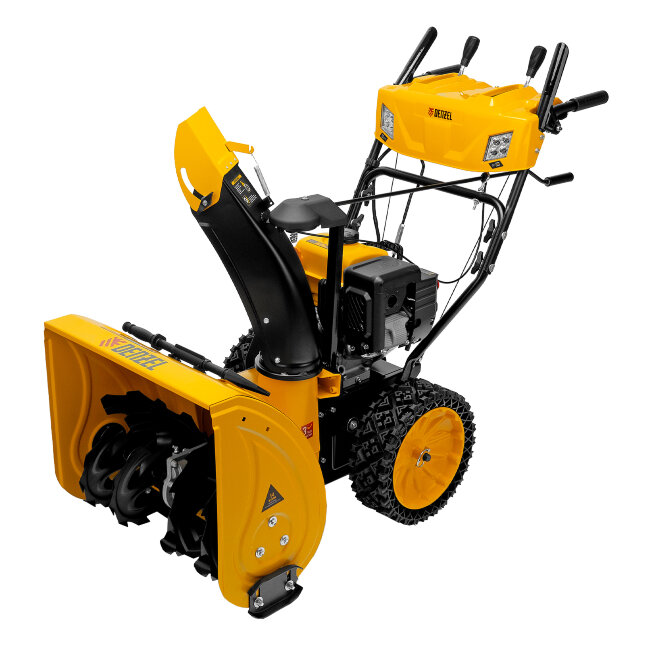 Бензиновая снегоуборочная машина SBM 610S PRO, 212 cc, электростартер, фара, обогрев Denzel в Омске