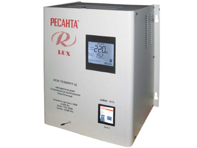 Стабилизатор напряжения серии LUX РЕСАНТА АСН-12000Н/1-Ц в Омске