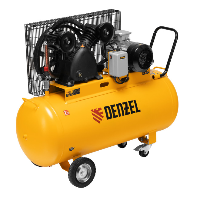 Компрессор воздушный рем. привод BCV 4000-T/200, 4,0 кВт, 200 литров, 690 л/мин Denzel в Омске