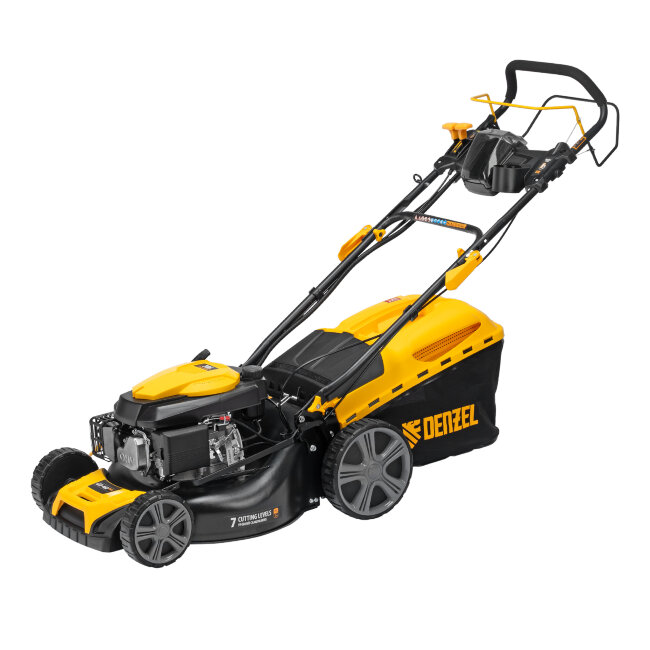 Газонокосилка бензиновая GLD-460SP-VE, 146 см3, шир. 46см, привод, вариатор, эл.старт, 60 л Denzel в Омске
