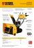 Бензиновая снегоуборочная машина SBM 610DT PRO, 212cc, гусеницы, эл.старт, блок. дифф. Denzel в Омске