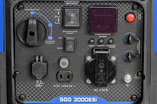 Бензогенератор инверторный SGG 3000ESi (Запуск с кнопки) в Омске