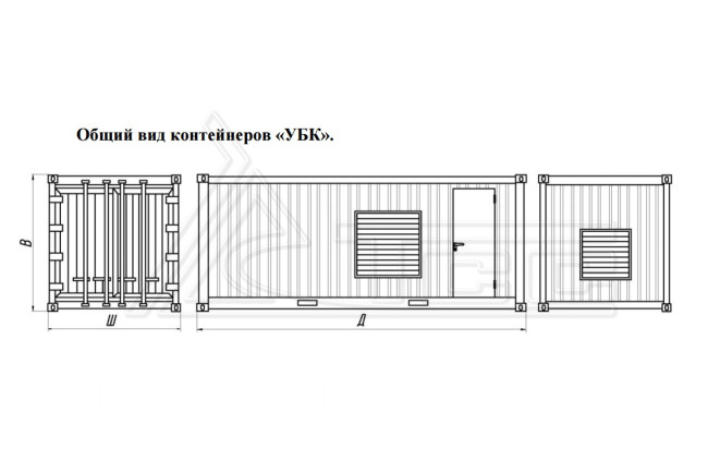 Контейнер Север УБК-6В базовая комплектация (на базе морского контейнера) в Омске