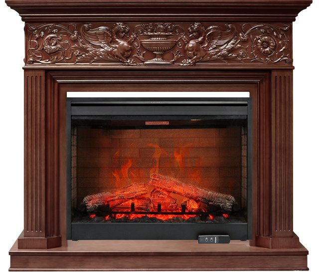 Каминокомплект Palace - Темный дуб с очагом Symphony 30'' DF3020-EU в Омске