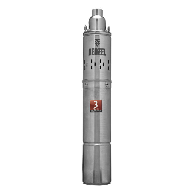 Скважинный насос DWS-4-100, винтовой, диаметр 4", 800 Вт, 1700 л/ч, напор 100 м Denzel в Омске