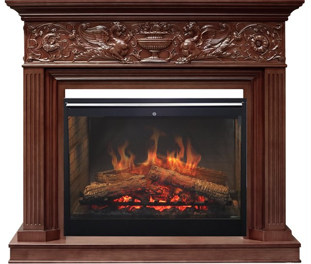 Каминокомплект Palace - Темный дуб с очагом Symphony 30'' DF3020-INT в Омске