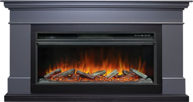 Каминокомплект California - Серый графит (Высота 850 мм) с очагом Vision 42 LOG LED в Омске