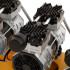 Компрессор безмасляный, малошумный  DLS 2250/100, 2250 Вт, 3x750, 100 л, 410 л/мин блок управления/ Denzel в Омске