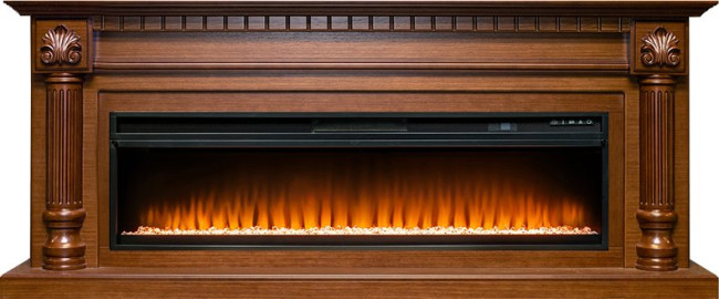 Каминокомплект Edinburg 60 - Орех с очагом Vision 60 LED в Омске