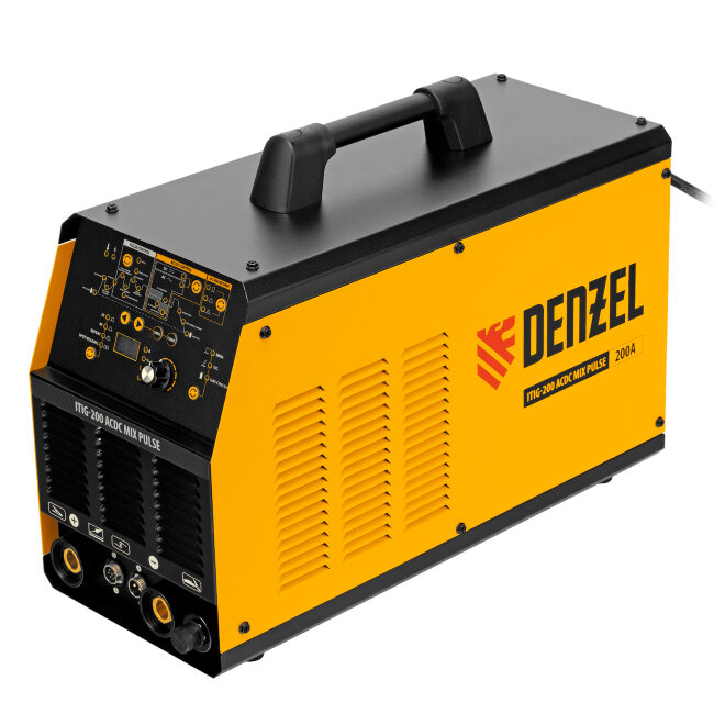Аппарат инвертор. аргонодуговой сварки ITIG-200 ACDC Mix Pulse, 200 А, ПВ 60% Denzel в Омске
