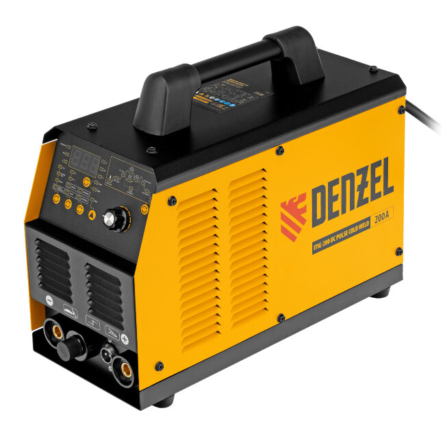 Аппарат инвертор. аргонодуговой сварки ITIG-200 DС Pulse Cold Weld, 200 А, ПВ 60% Denzel в Омске
