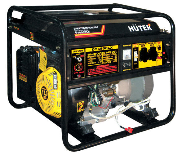 Портативный бензогенератор HUTER DY6500LX в Омске