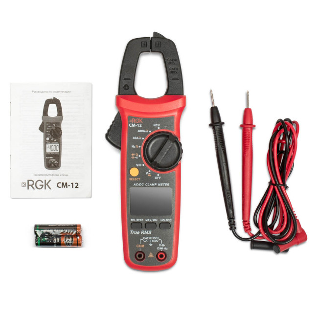 Токовые клещи RGK CM-12 с поверкой в Омске