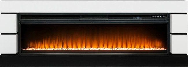 Каминокомплект Modern 60 SFT (Разборный) - Белый с черным с очагом Vision 60 LED в Омске