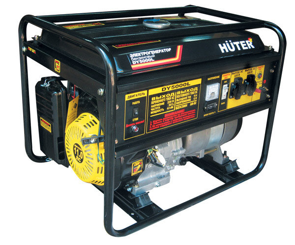Портативный бензогенератор HUTER DY5000L в Омске