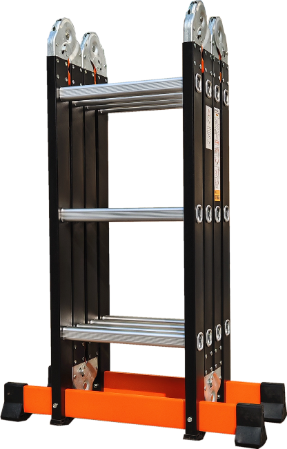 Лестница трансформер стальная, алюминиевые ступени 4x5 ТАЛМЕТ/TALMET TM-505С в Омске