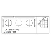 Toshiba Фланец воздушный стандартный (TCB-SF80C6BPE) в Омске