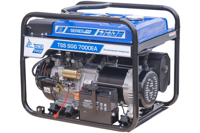 Бензогенератор 7 кВт TSS SGG 7000EA в кожухе МК-1.1 в Омске