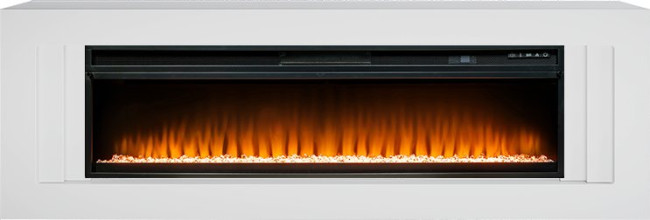 Каминокомплект Line 60 SFT - Белый с очагом Vision 60 LED в Омске