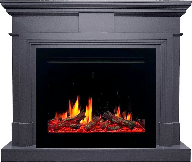 Каминокомплект Coventry Graphite Grey - Серый графит с очагом 5D V-ART 25 в Омске