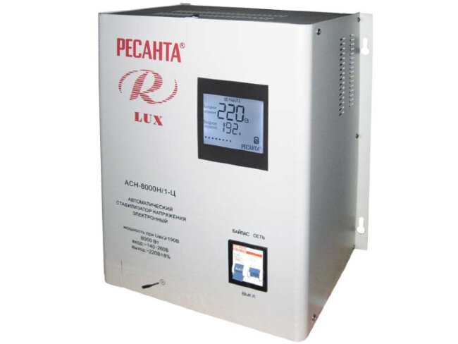 Стабилизатор напряжения серии LUX РЕСАНТА АСН-8000Н/1-Ц в Омске